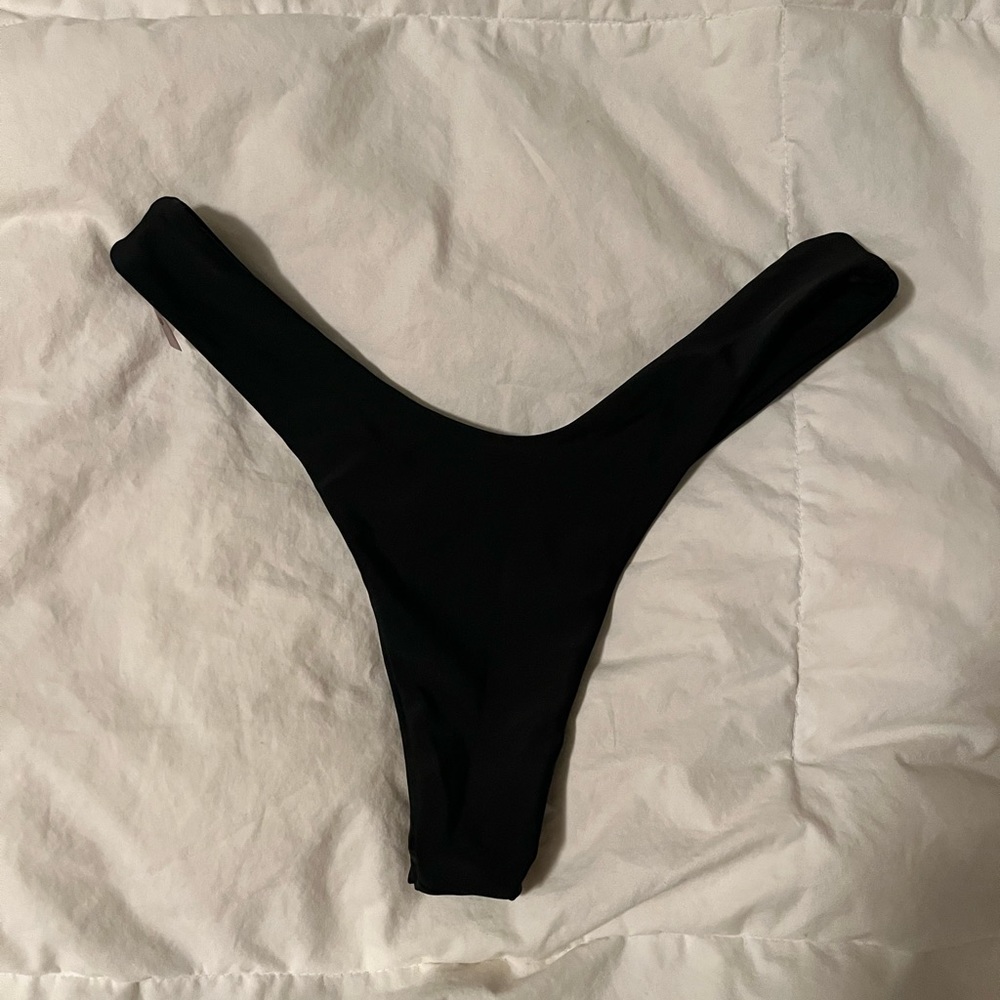 High-cut Brazilian bikini bottom
